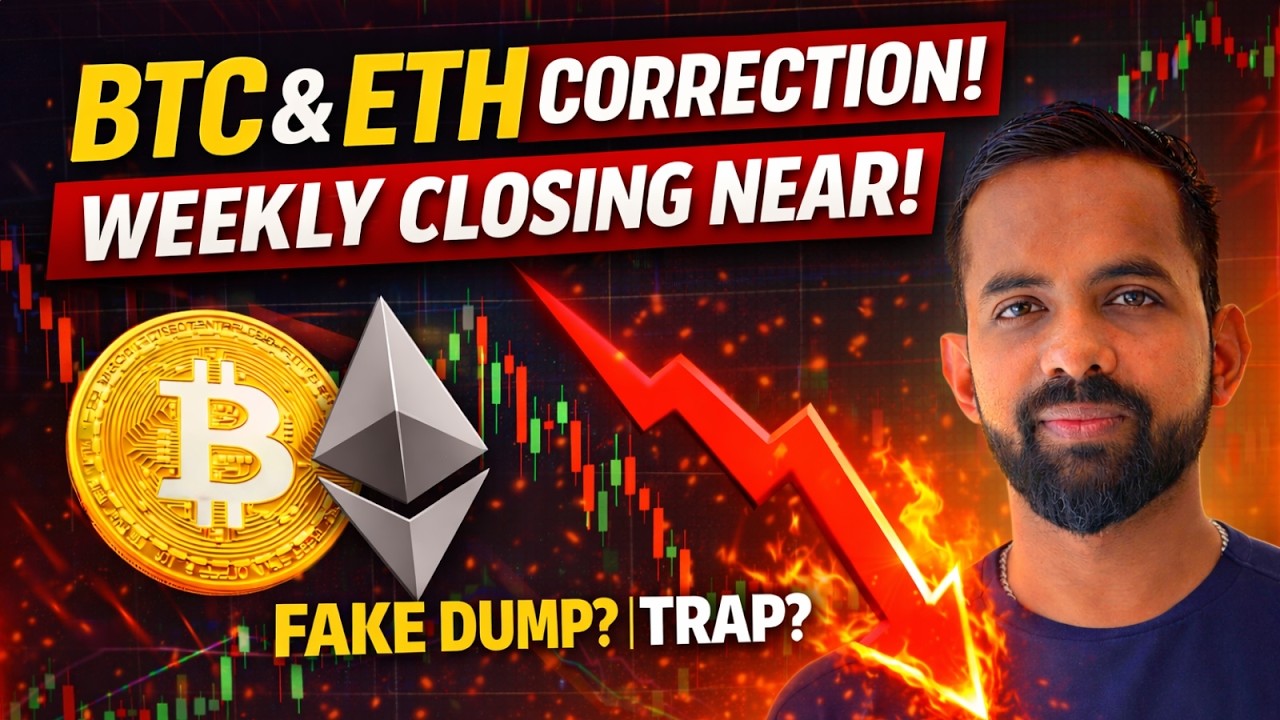 Crypto Market Crash or Correction | BTC & ETH Price Prediction Today | क्या होगा आगे?