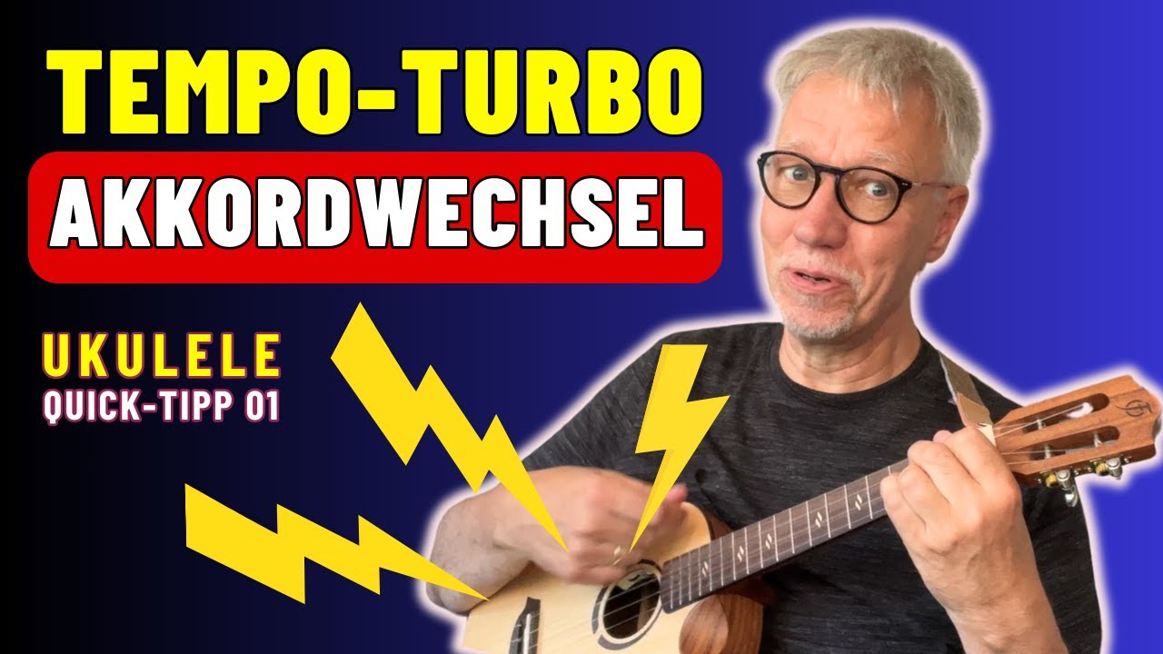 Akkordwechsel zu langsam? Nutze diesen genialen Trick! UKULELE Quick-Tipp 01
