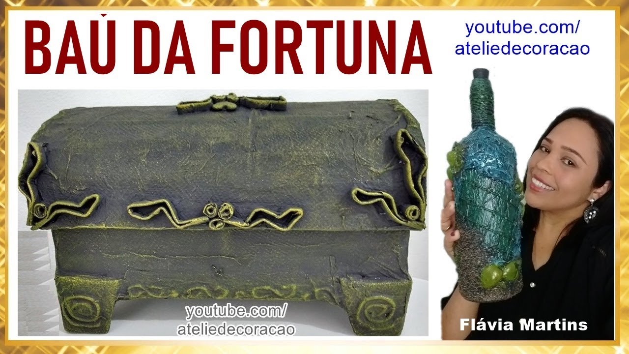 Baú feito com caixa de sapato (Flávia Martins)