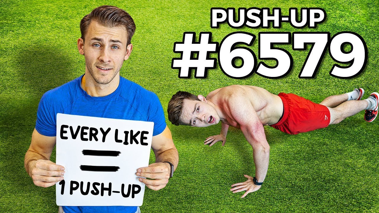 We did 8579 push ups in 24 hours... (Every Like = 1 Push up)