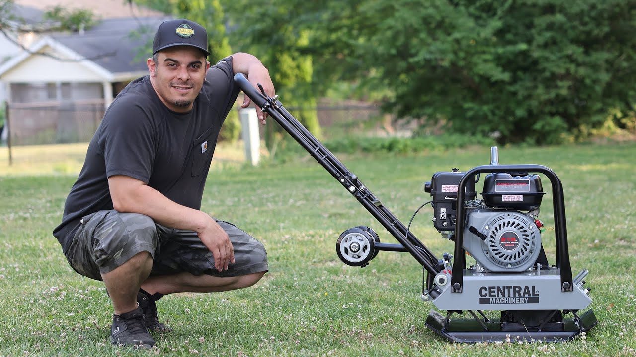New Central Machinery 7hp Plate Compactor - Harbor Freight
