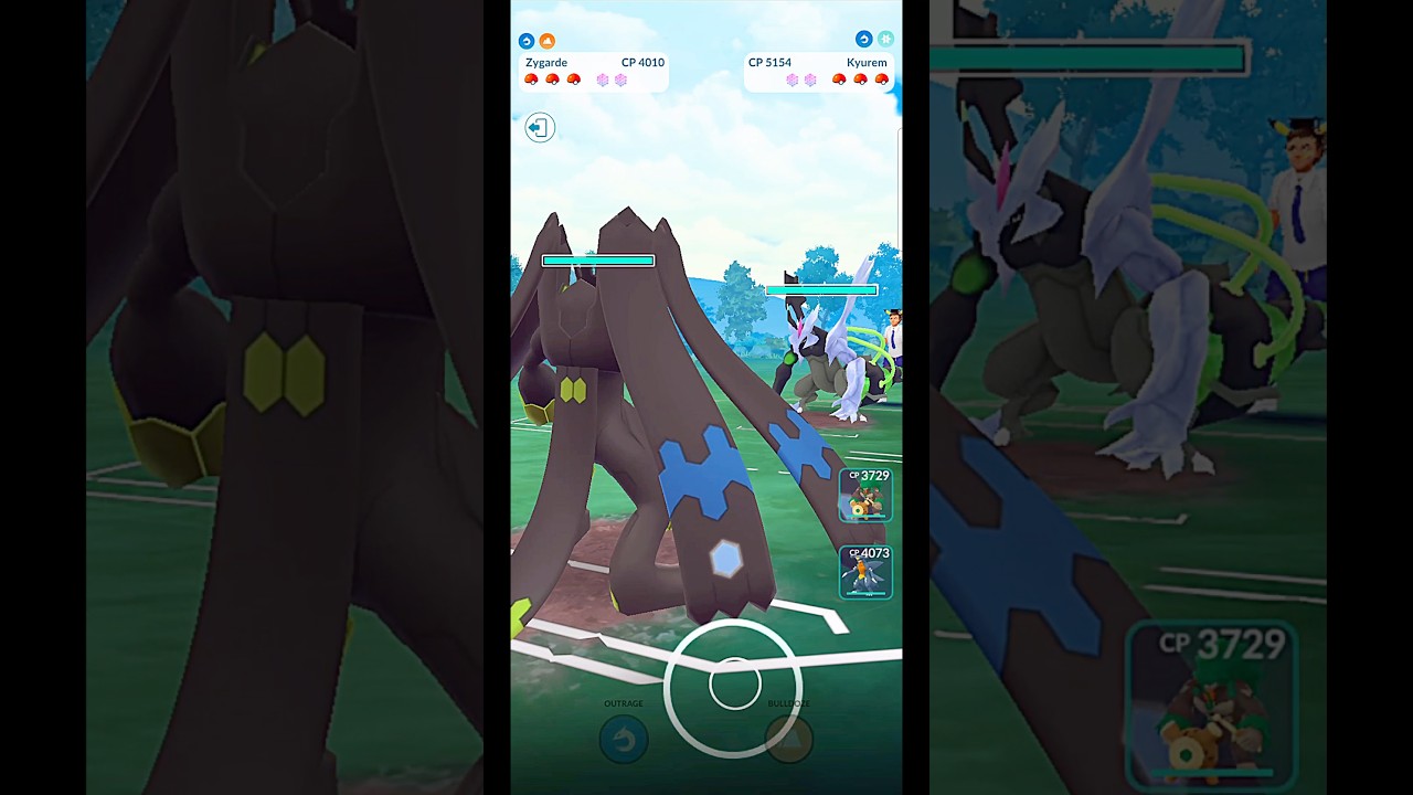 ✨️Black Kyurem V/S Zygarde PVP Legendary Battle in #pokemongo