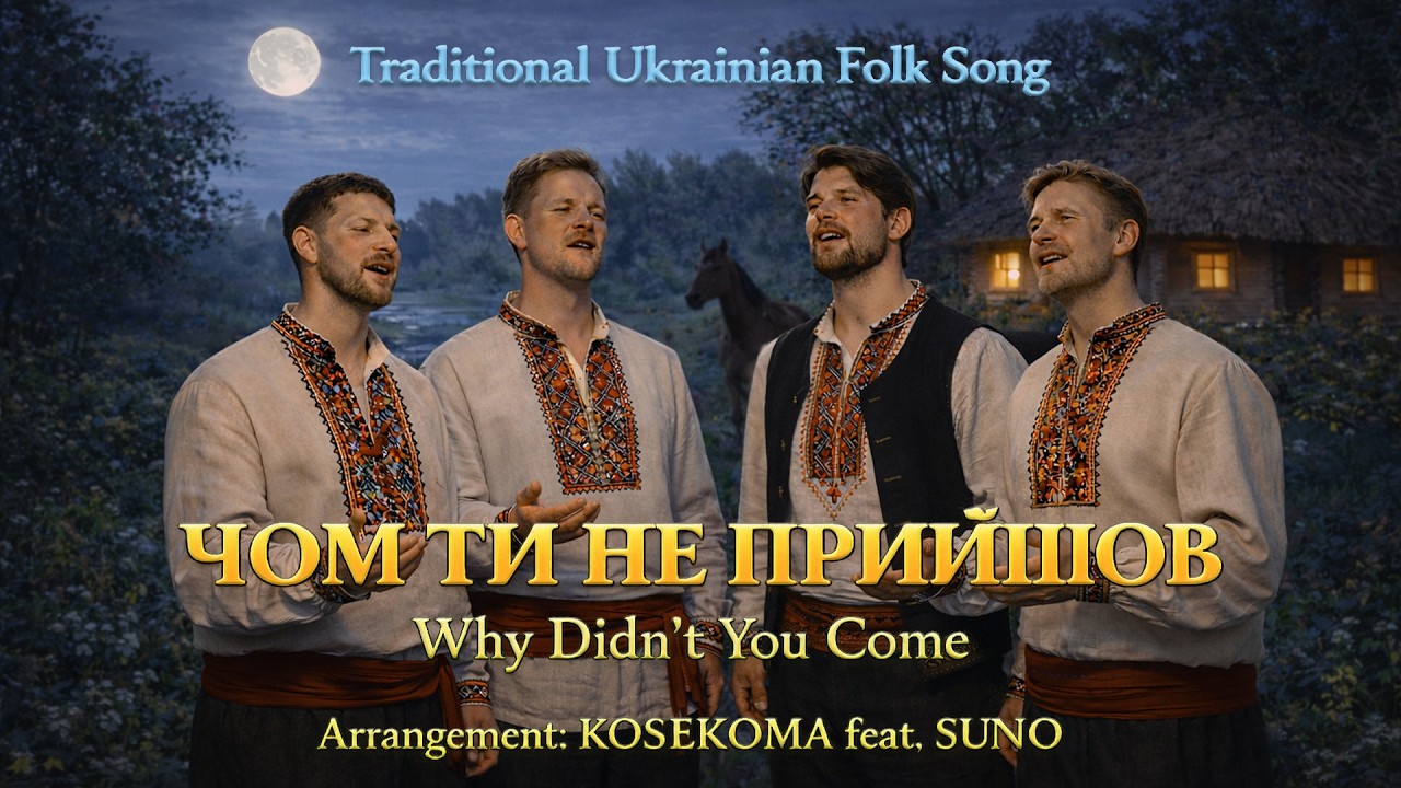 KOSEKOMA Music Lab | Чом ти не прийшов  | Why Didn’t You Come | Ukrainian Folk Male Quartet