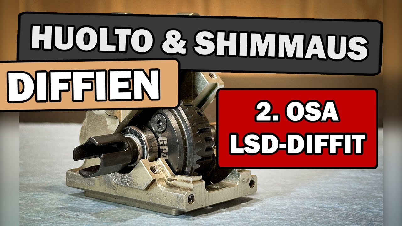 Arrma 6S -diffien huolto ja shimmaus. Osa 2/4: LSD-diffit (EXB/BLX)