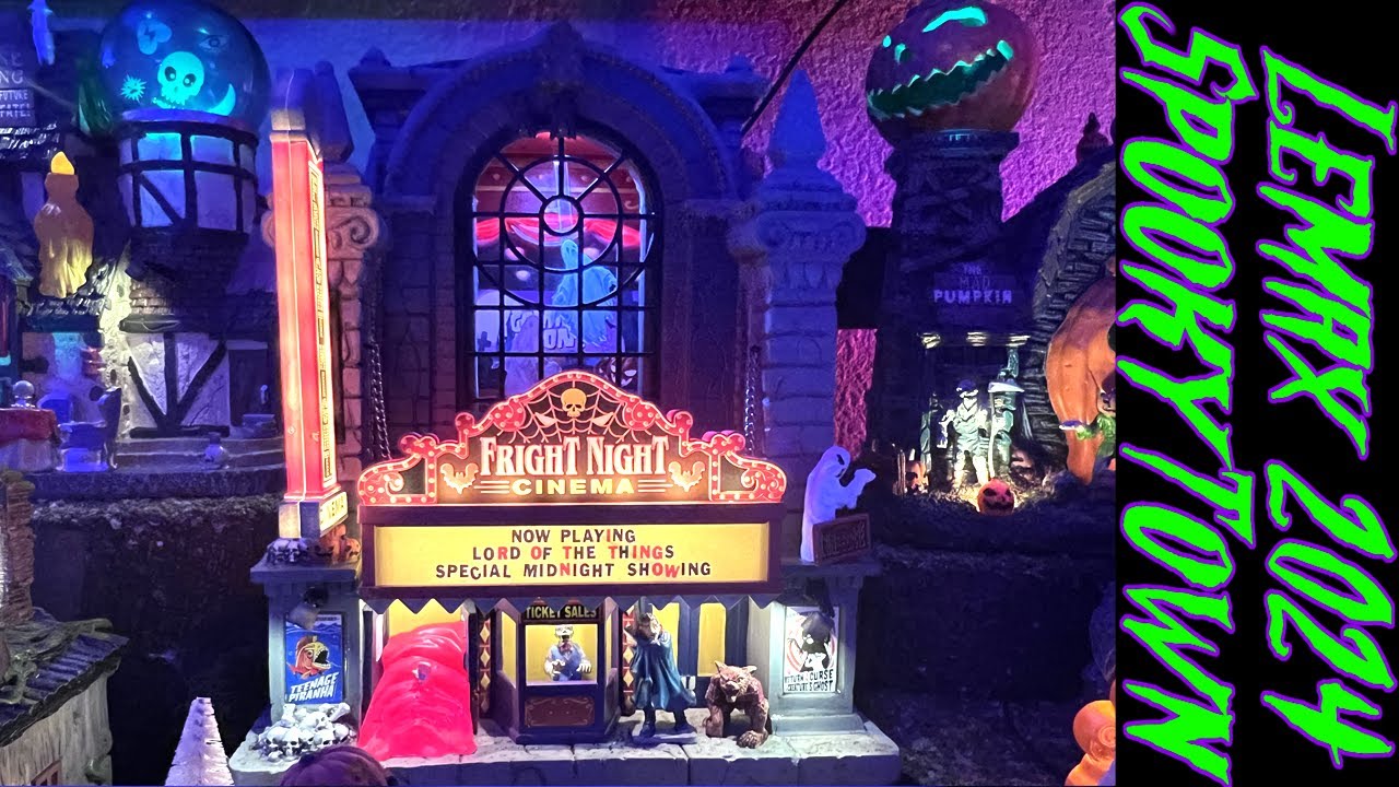 Setting up my 2024 Lemax Spooky Town! 🎃| Decorate with me! | Lemax Spooky Town | Halloween Village