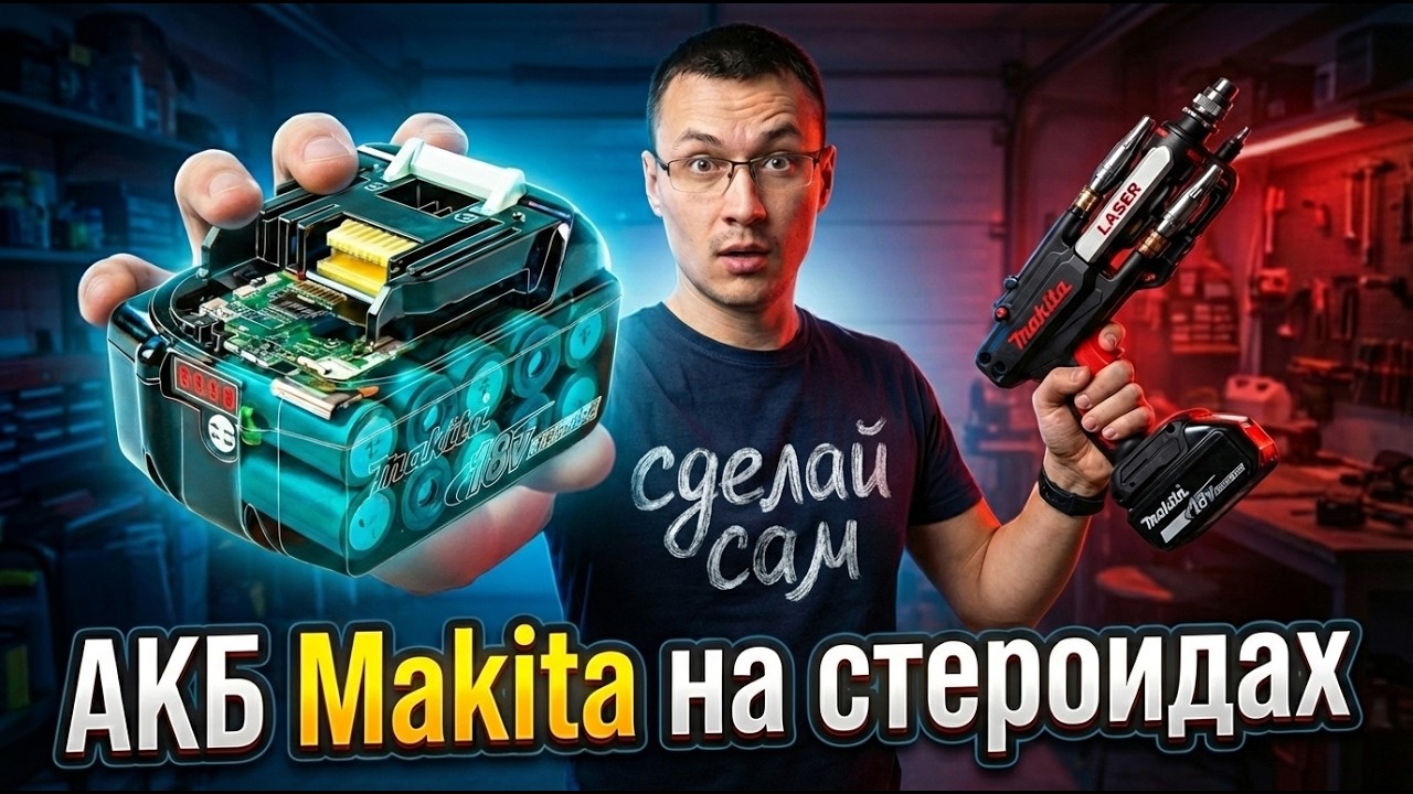Секретная сборка! Этот АКБ Makita мощнее оригинала в 3 РАЗА и ТЯНЕТ ВСЕ!