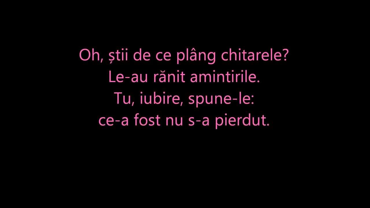 De ce pl&acirc;ng chitarele - O-Zone (English & Romanian lyrics)