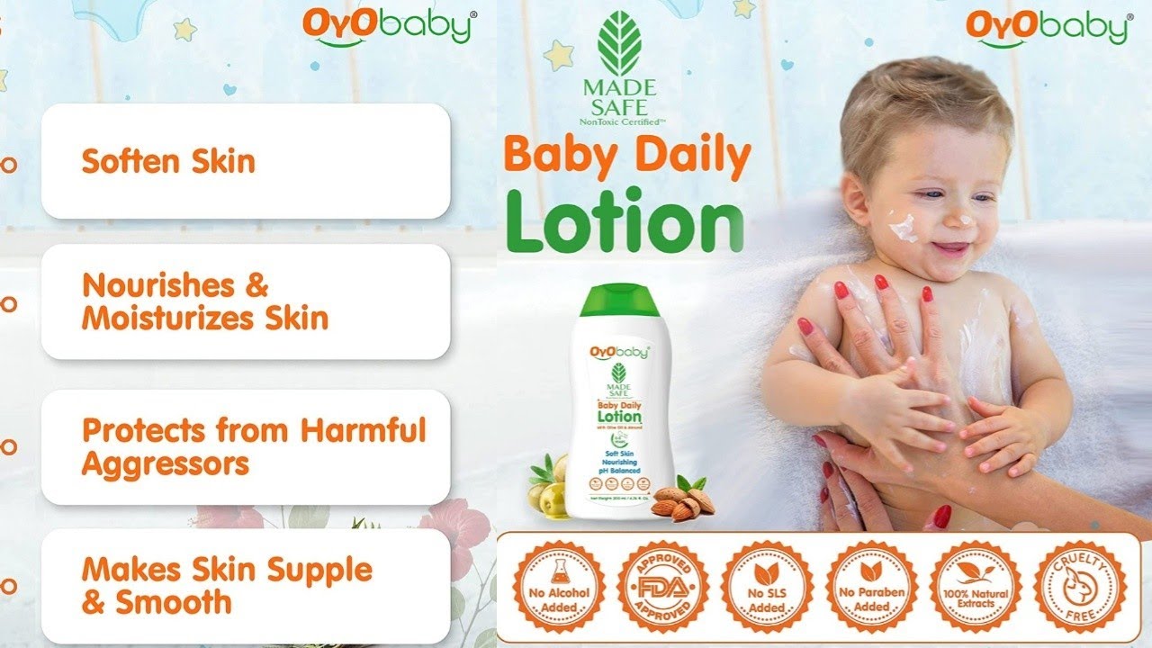 OYO BABY Daily Moisturizing Natural Baby Lotion