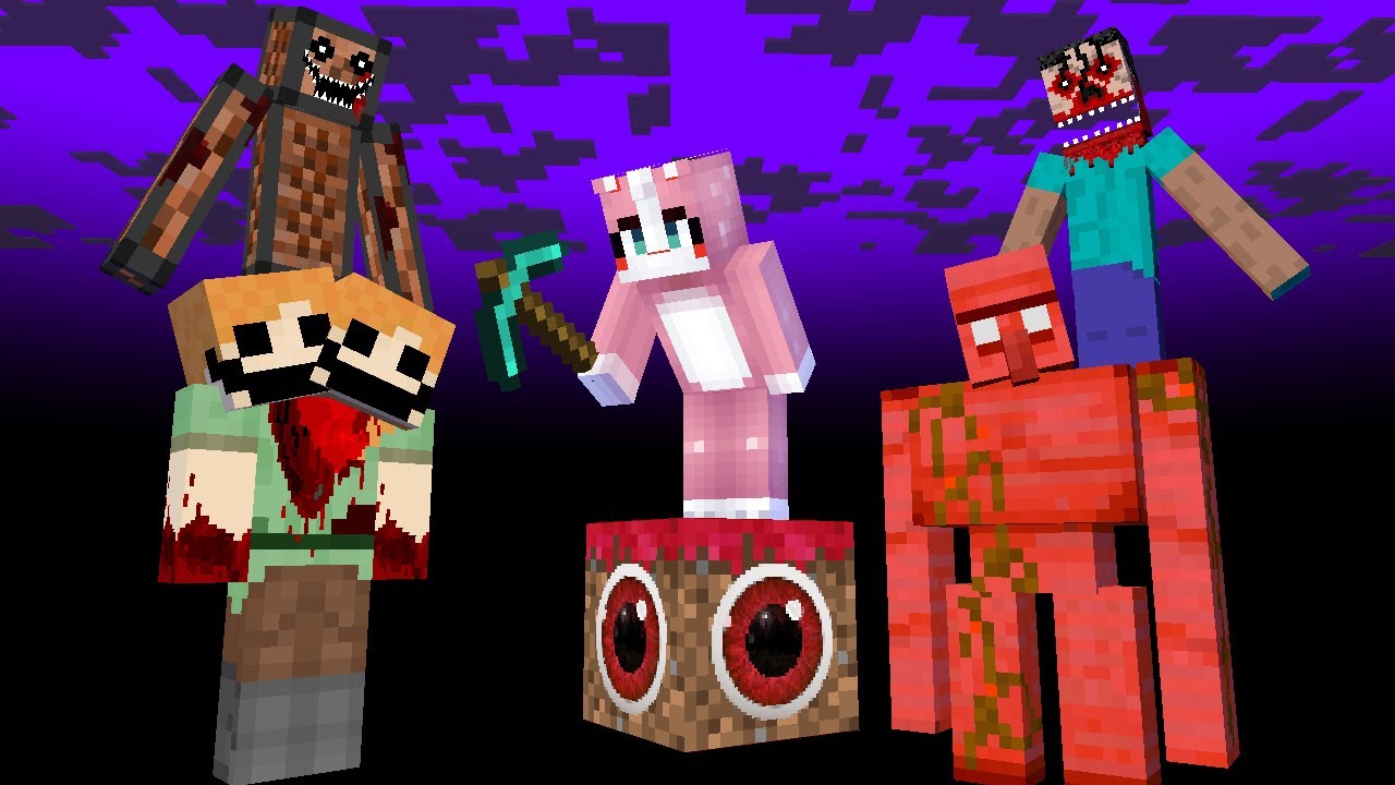 Minecraft 『都市傳說』空島生存！一格方塊＝一個詛咒！？最強怪物出現了！