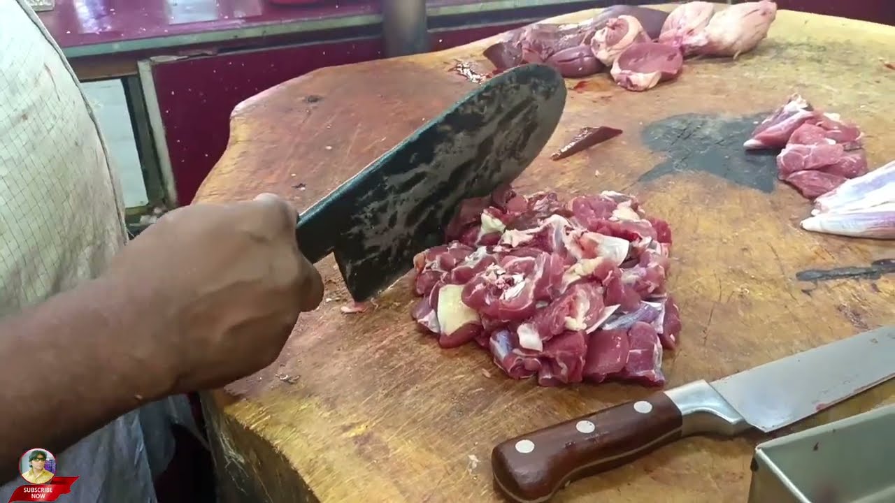 TAJ MUTTON CUTTING 🔪SKILLS P-46 || VANASTHALIPURAM