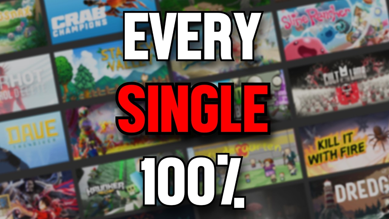 Ranking EVERY Game I've Ever 100%'d...