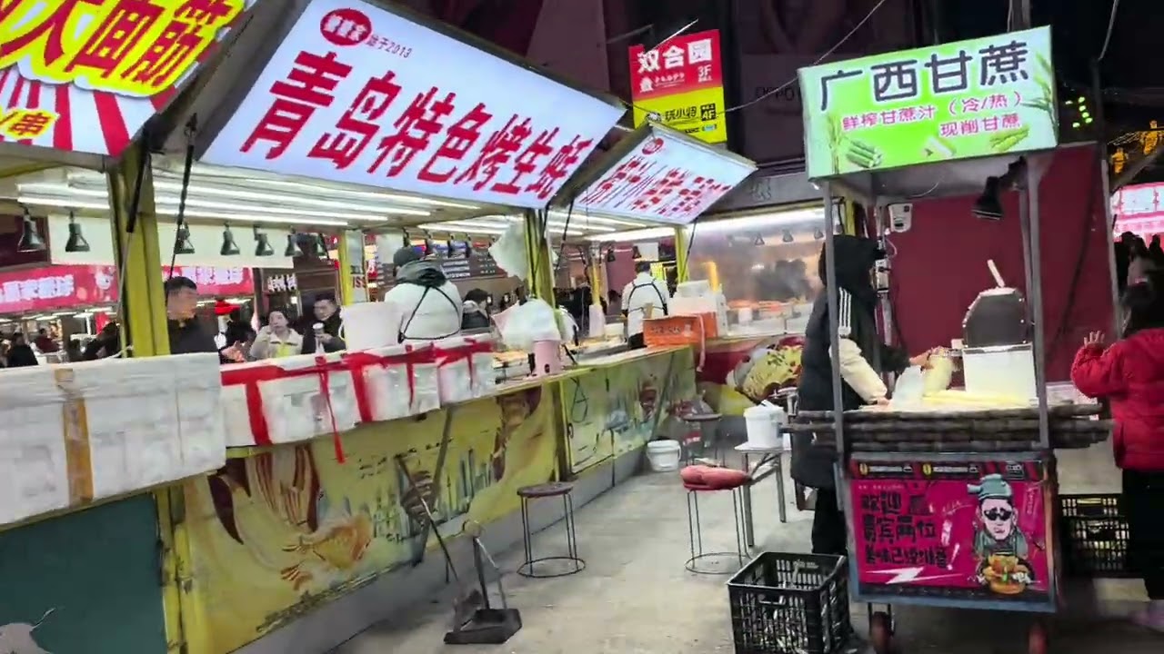 青島の台東🚶歩行者商店街