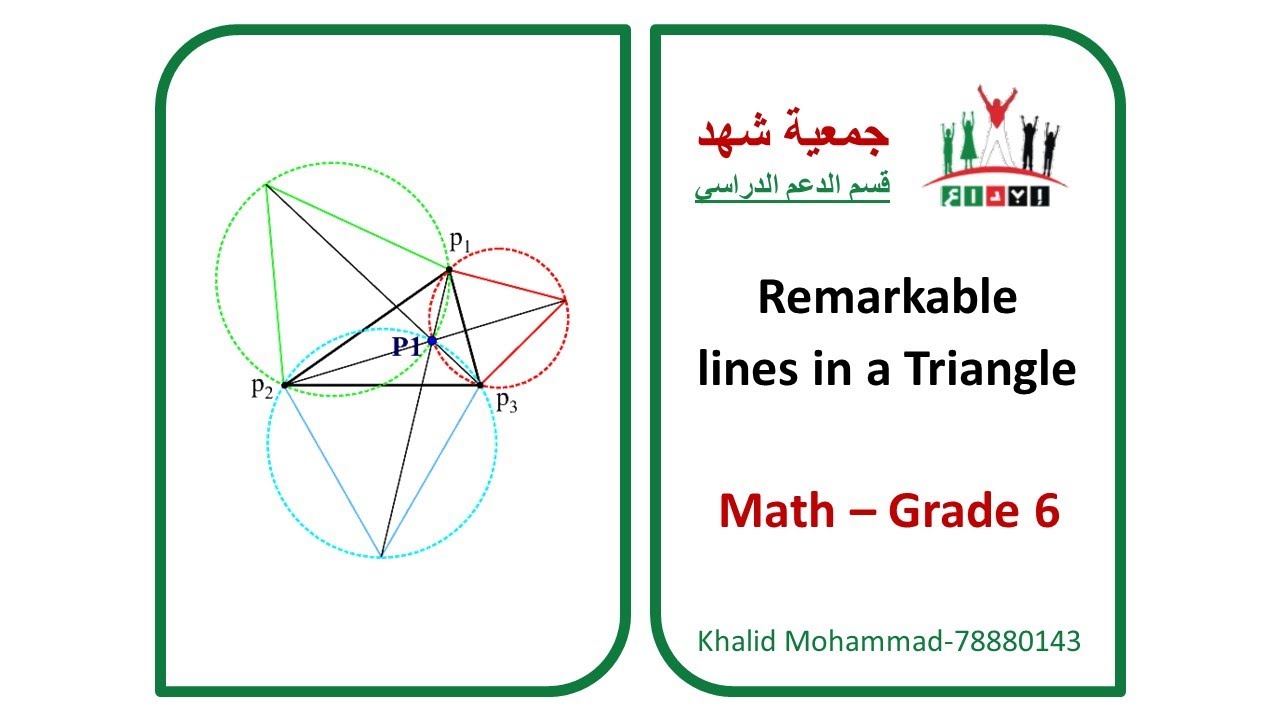 Ibda3 - GR6 - Math - Remarkable Lines in a Triangle