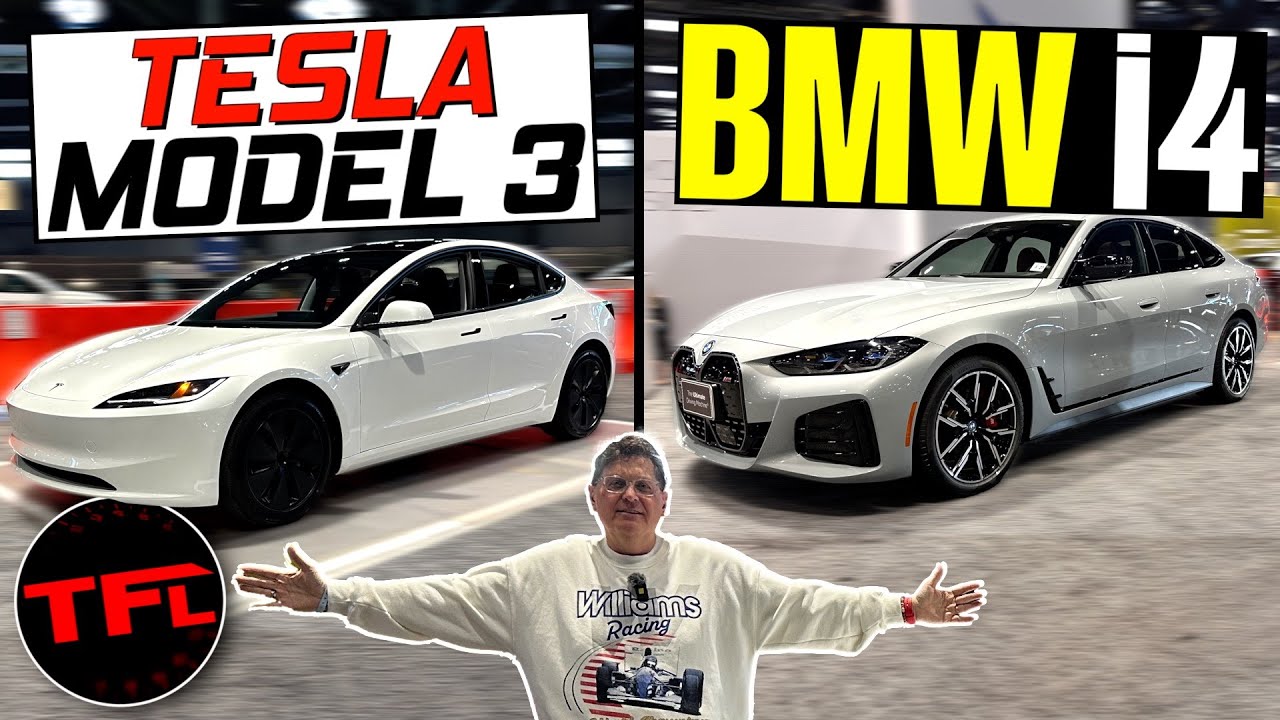 Новая Tesla Model 3 Highland против нового BMW i4: один из этих электромобилей явно лучше!