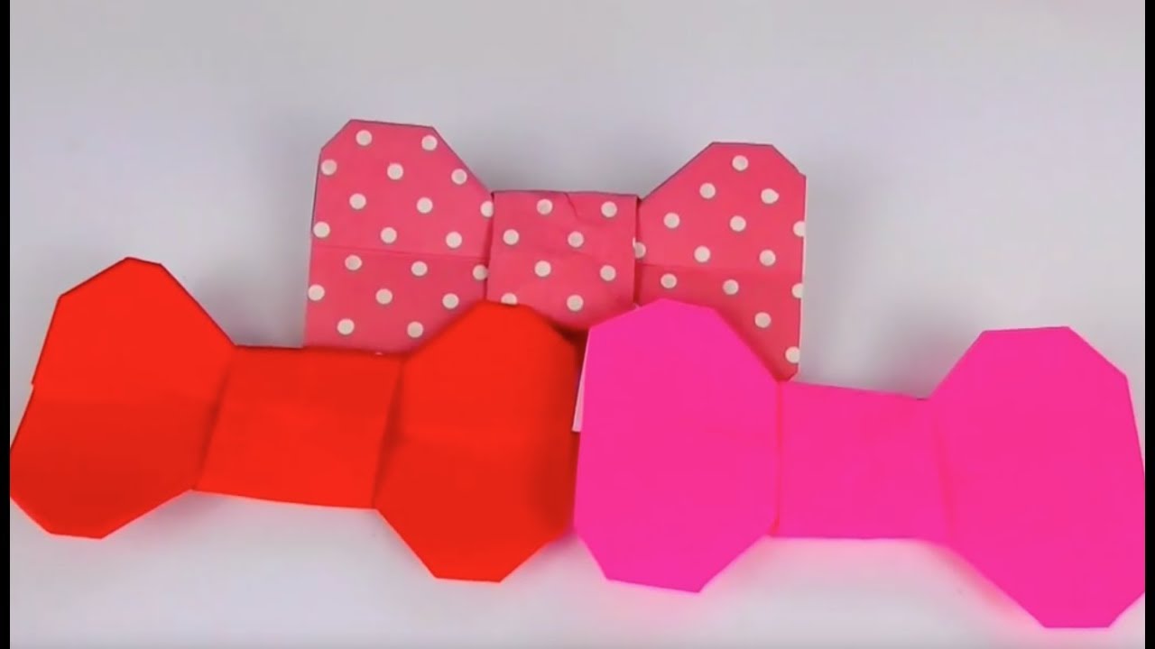 Minnie Mouse Origami Bow Tutorial!