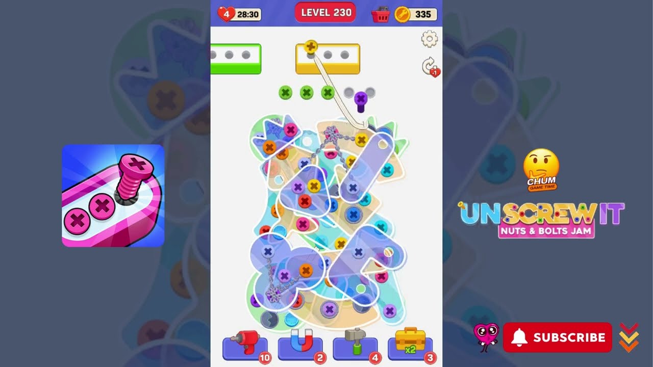 Screw Out: Jam Puzzle - Level 230 - Gameplay walkthrough
