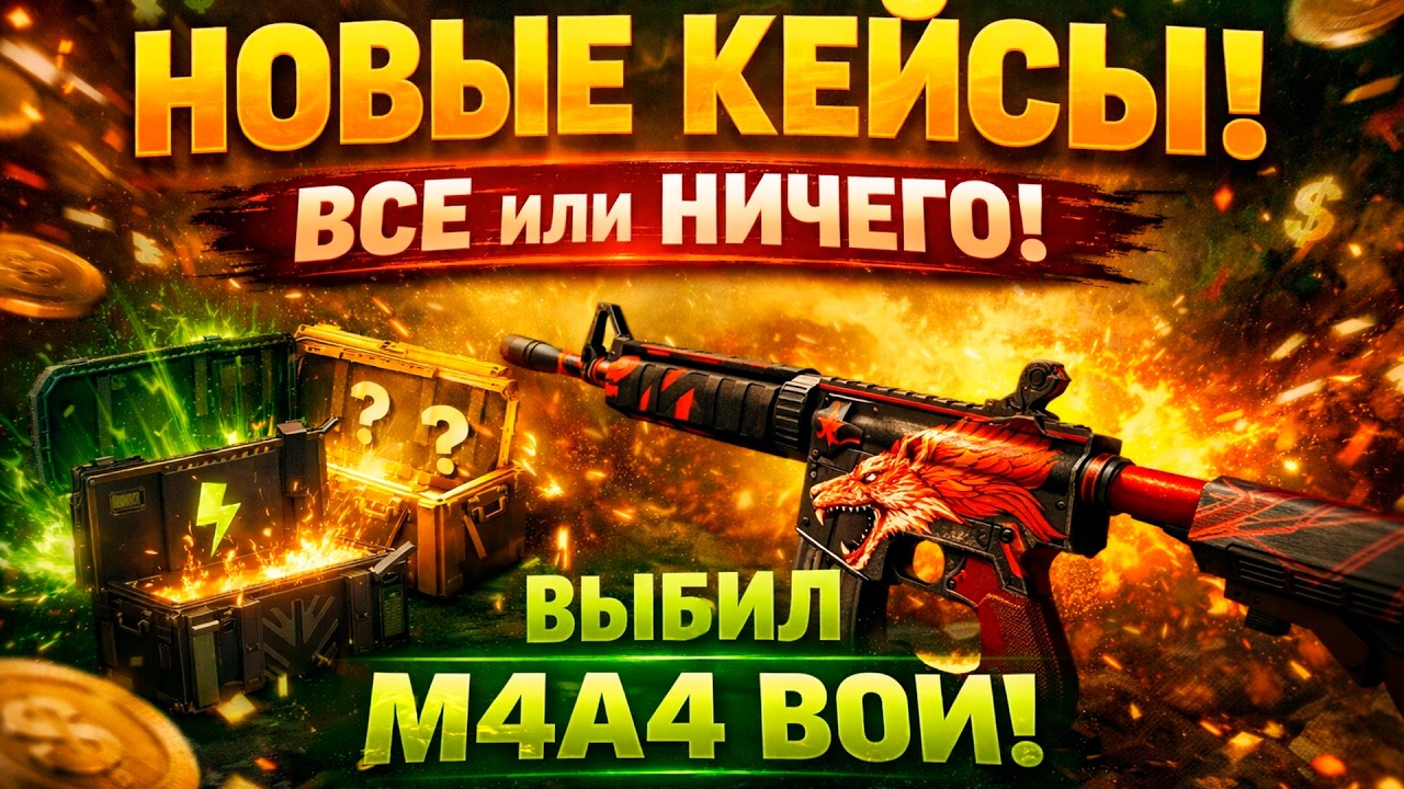 Я ВЫБИЛ M4A4 ВОЙ НА ЖАБКЕ! НОВЫЕ КЕЙСЫ 