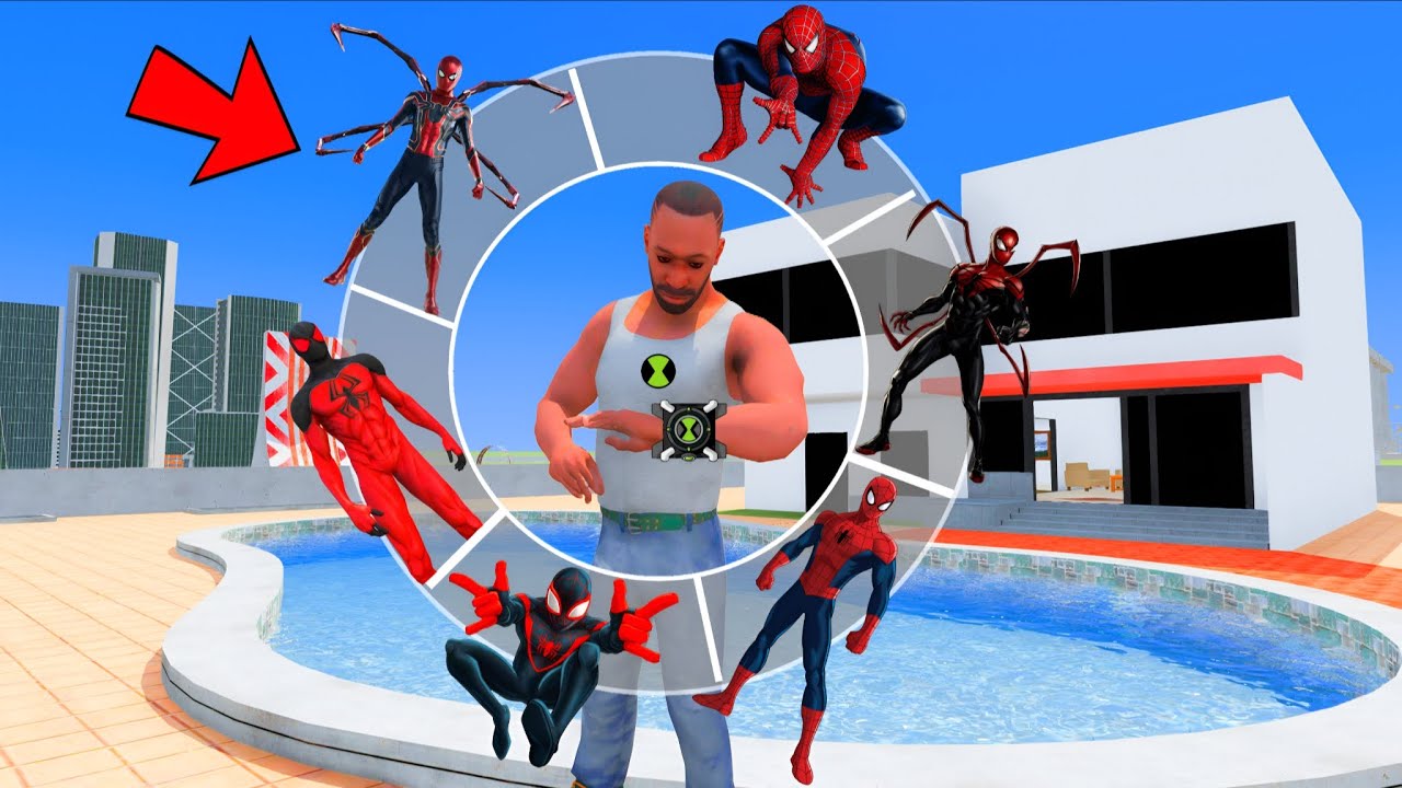 Playing As A Every SPIDERMAN In INDIAN BIKE DRIVING 3D