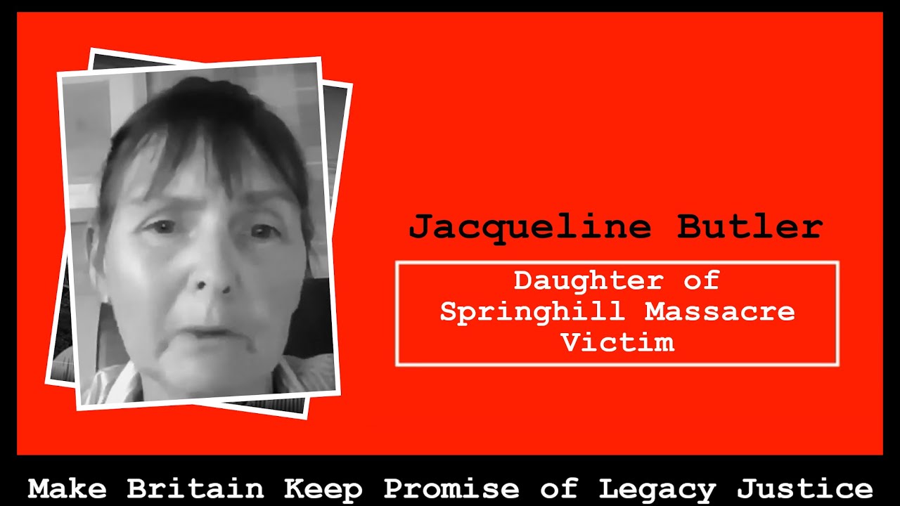Jacqueline Butler - Daughter of Springhill Massacre Victim