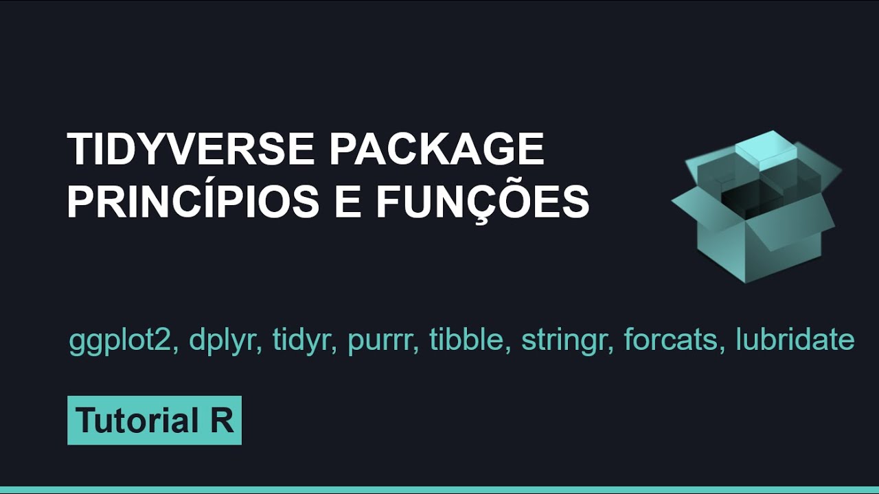 Tidyverse princípios e funções do pacote em R.