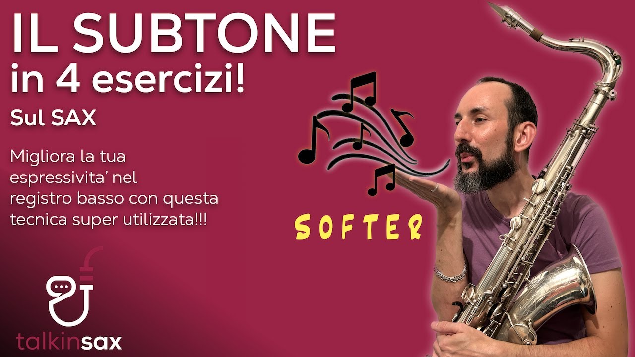 SAX Il SUBTONE  in 4 esercizi!!! PDF