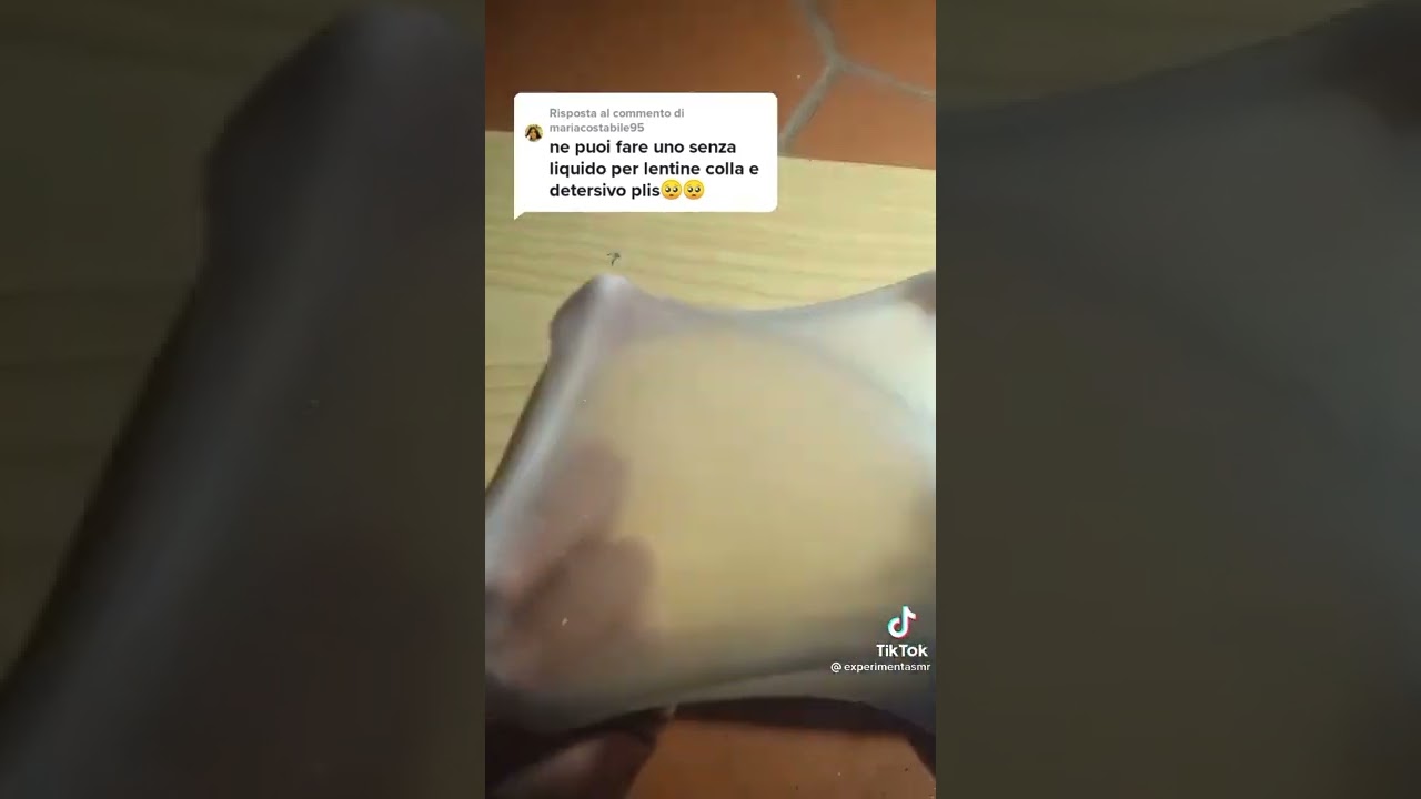 slime  senza colla e  senza acido borico! tiktok ( funzioner&agrave; veramente?)