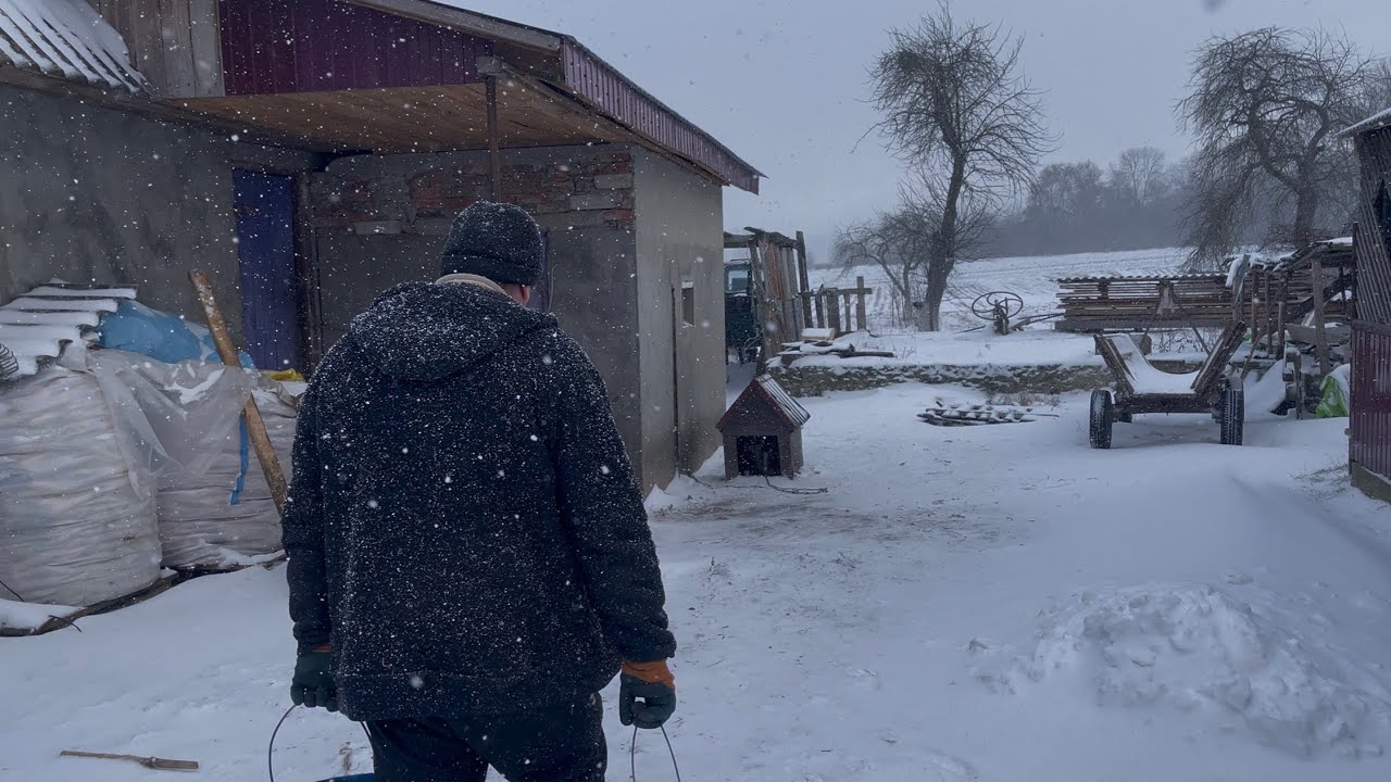 Village Life in Winter | A Story of One Day in a Family: Gathering Firewood and Daily Life