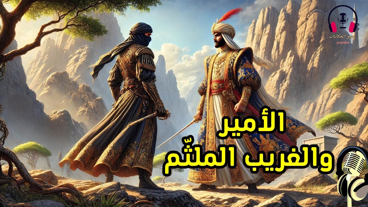 قصة الأمير والغريب الملثّم، من القصص المشوقة قبل النوم، ضع السماعات واستمع، سوق الحكايات والقصص