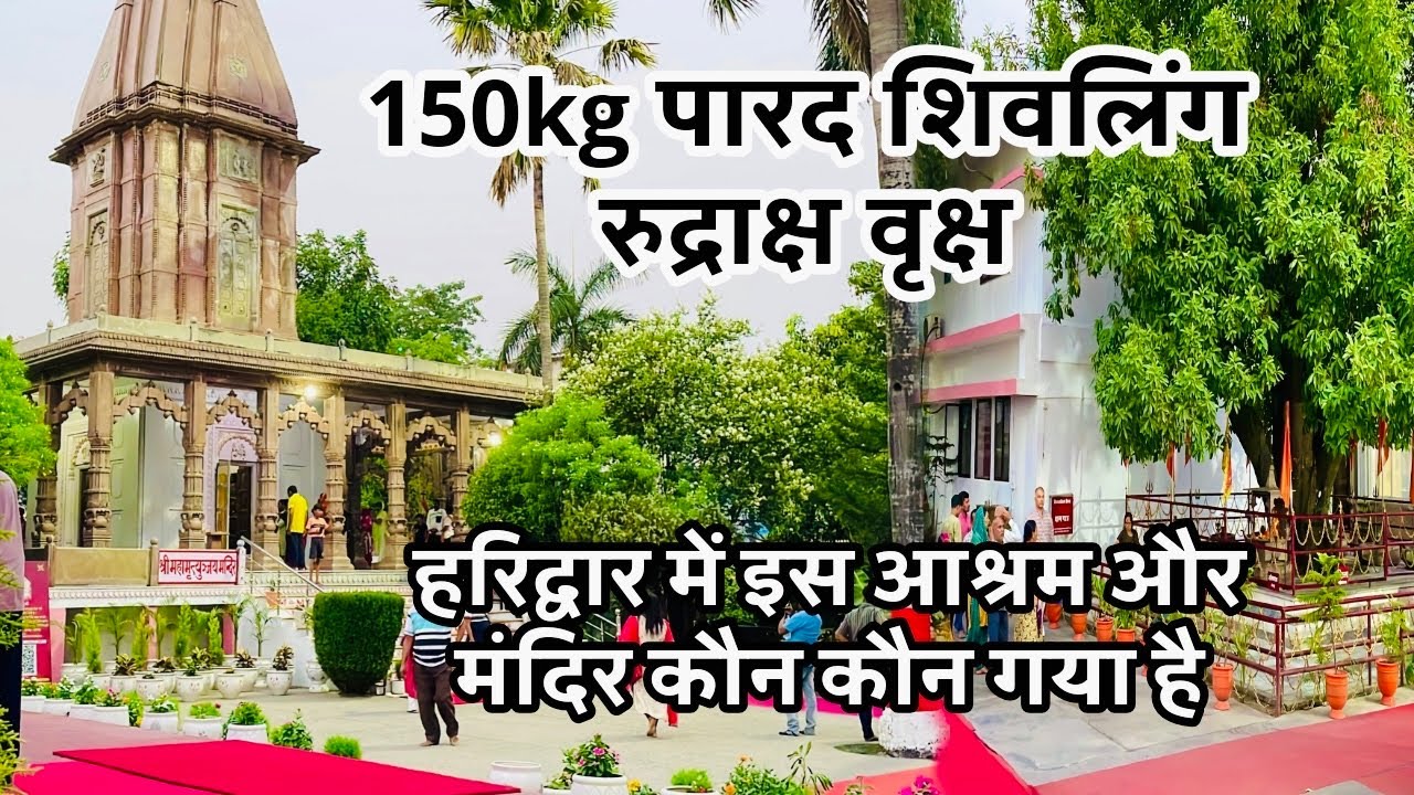 पारे से बने शिवलिंग और रुद्राक्ष वृक्ष के दर्शन । harihar ashram | temple to visit in haridwar