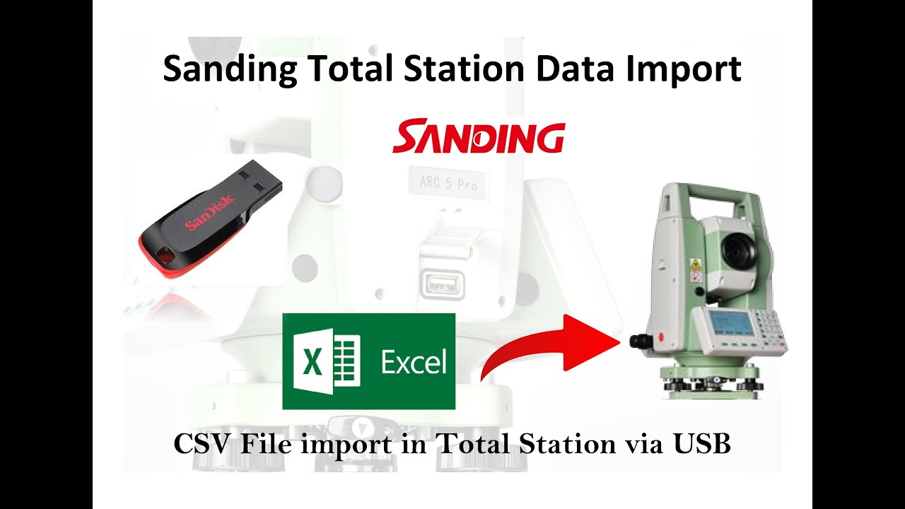 How to Data Import in Sanding Total Station