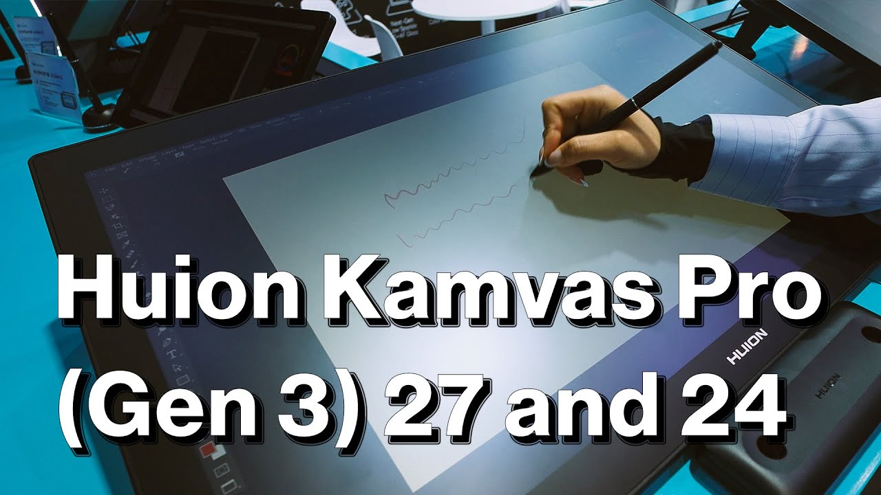 New Pen Tech Gen 4 on the New Huion Kamvas Pro 27 and 24!