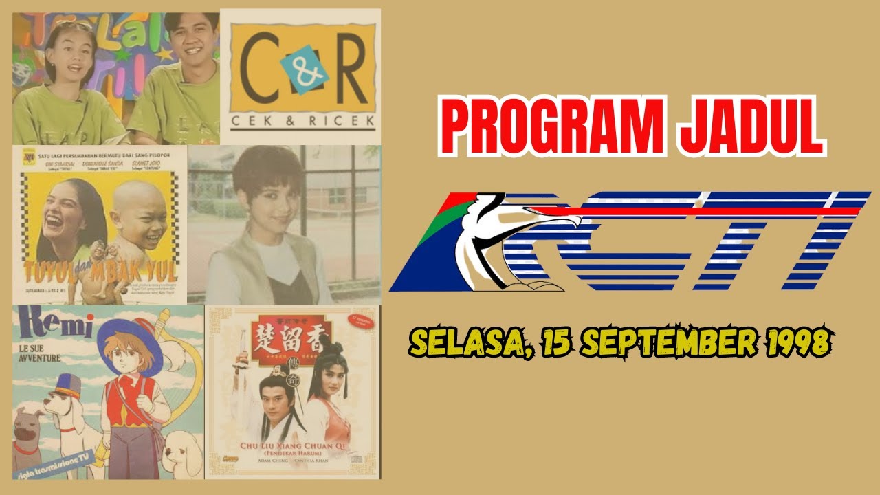 Jadwal Acara RCTI, Selasa 15 September 1998