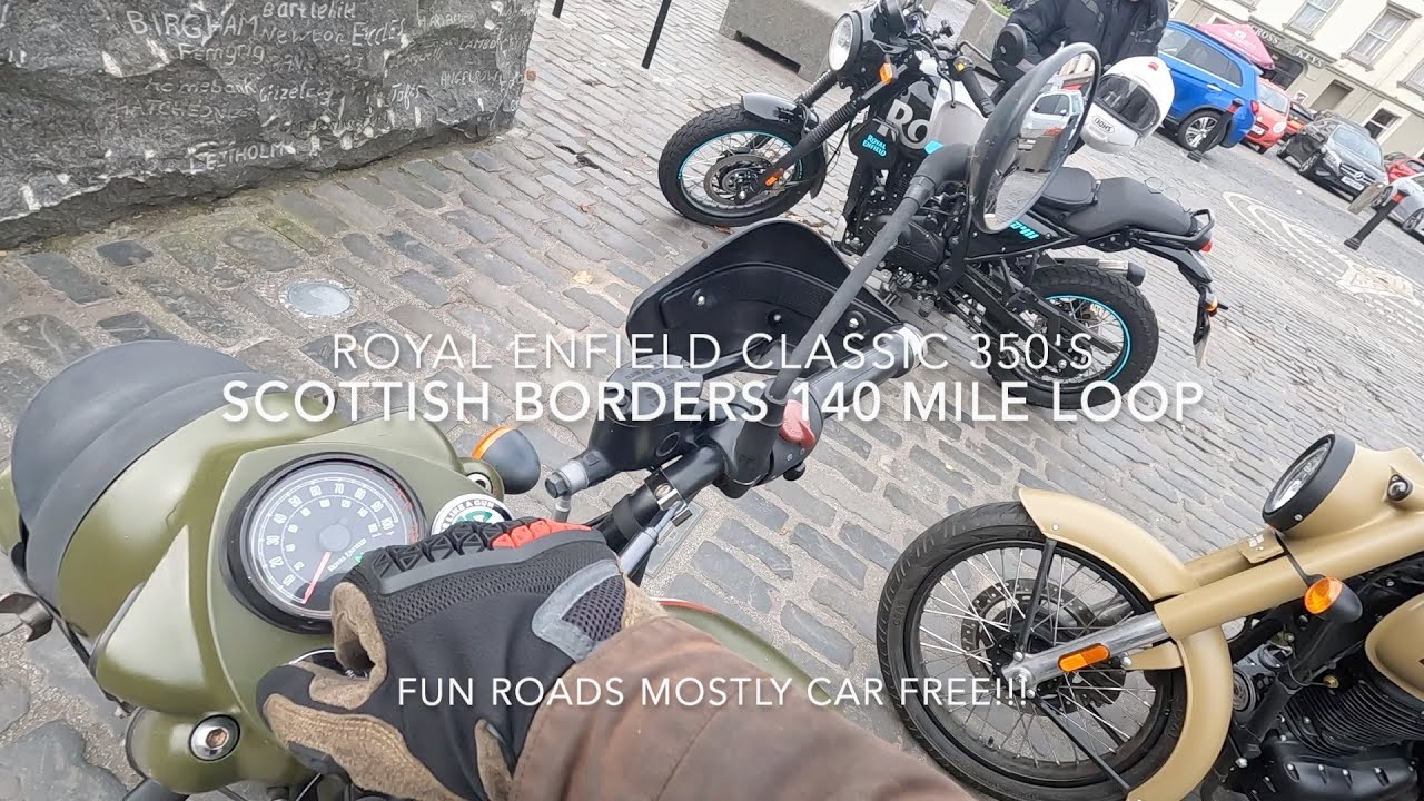 Royal Enfield Classic 350 проезжает 140 миль по 99% дорог без автомобилей!