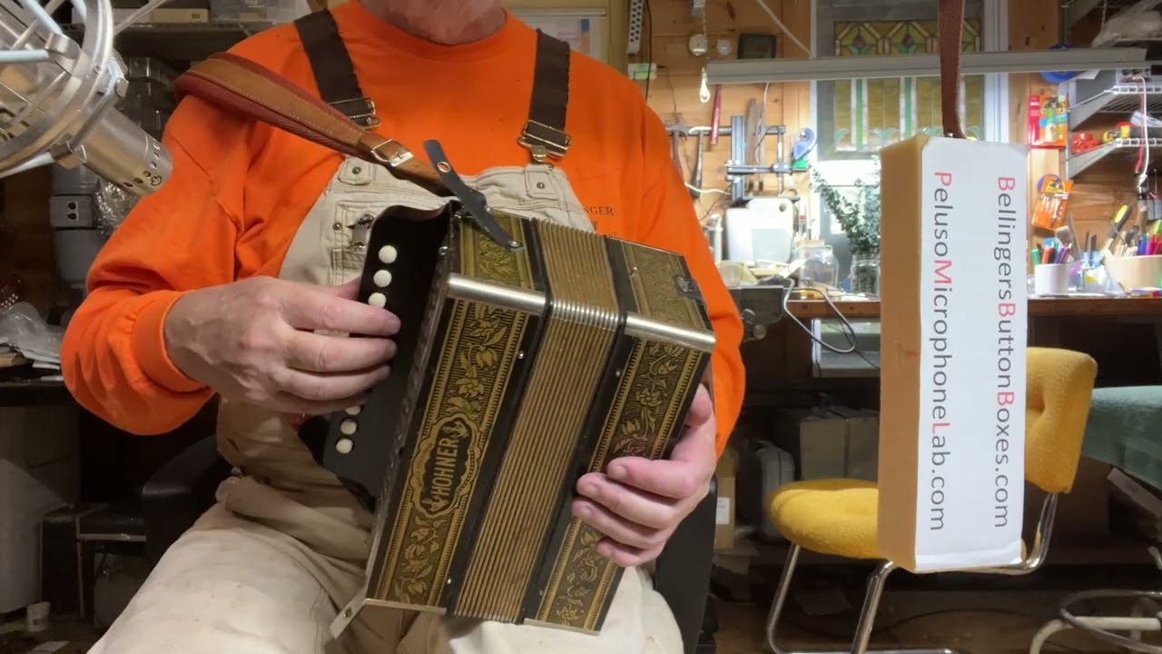 Hohner Pokerwork in G button accordion #588 (sold)