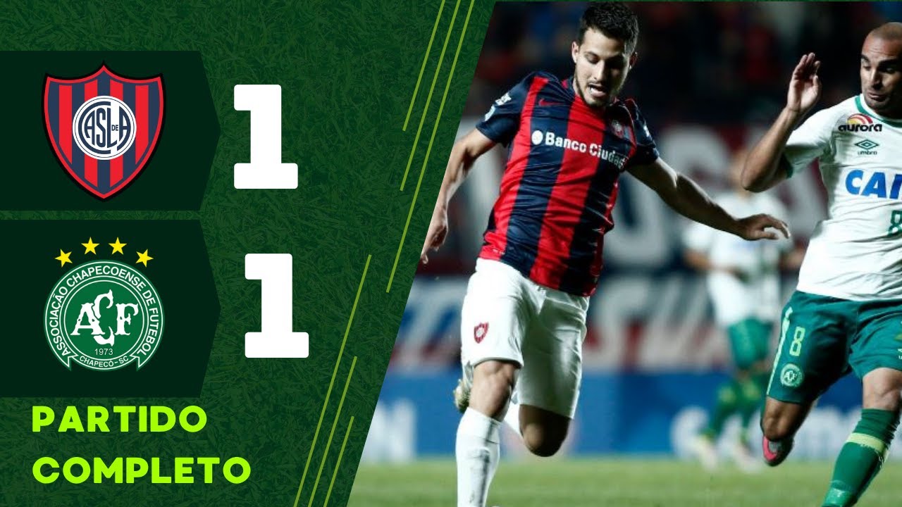 SAN LORENZO 1 CHAPECOENSE 1 (Ida - Copa Sudamericana 2016) Partido completo