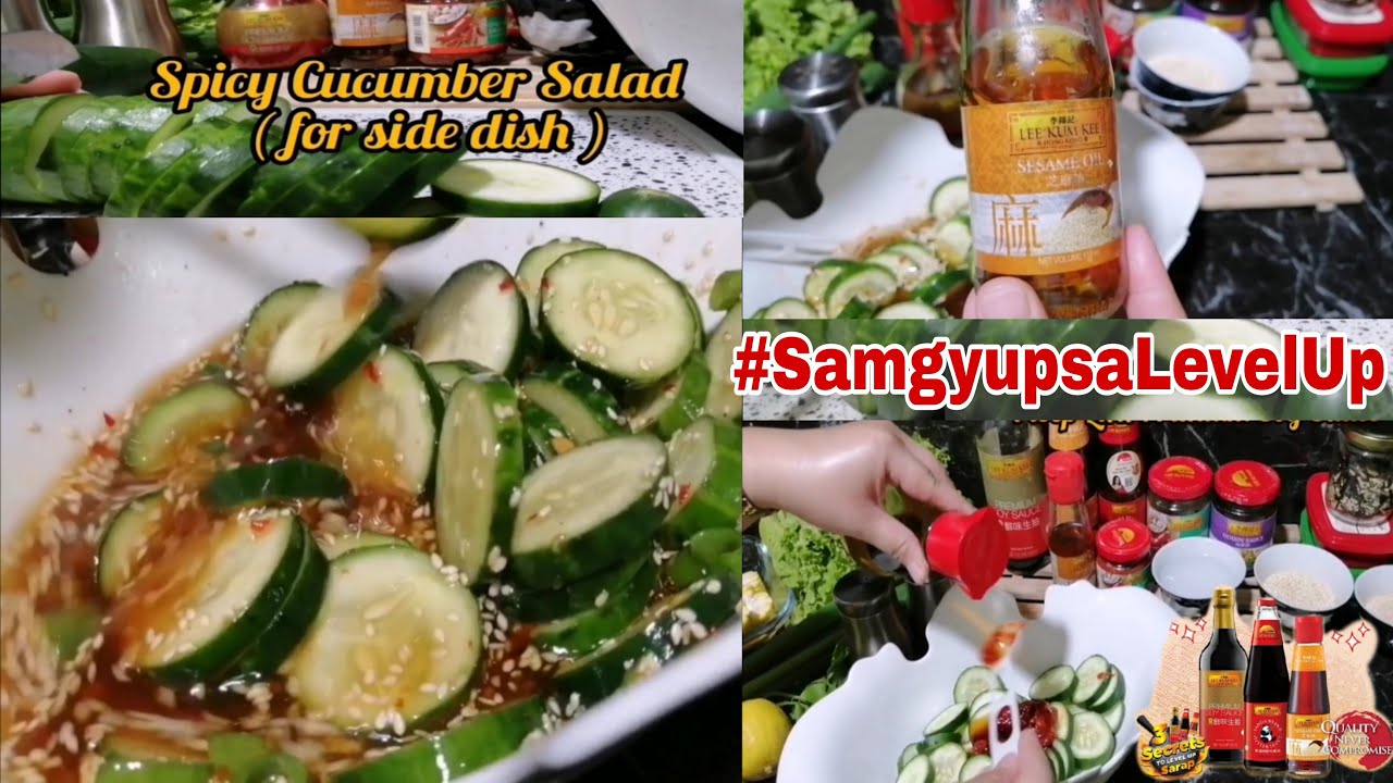 SPICY CUCUMBER SALAD with LKK Sauces | MommyChef Jenna
