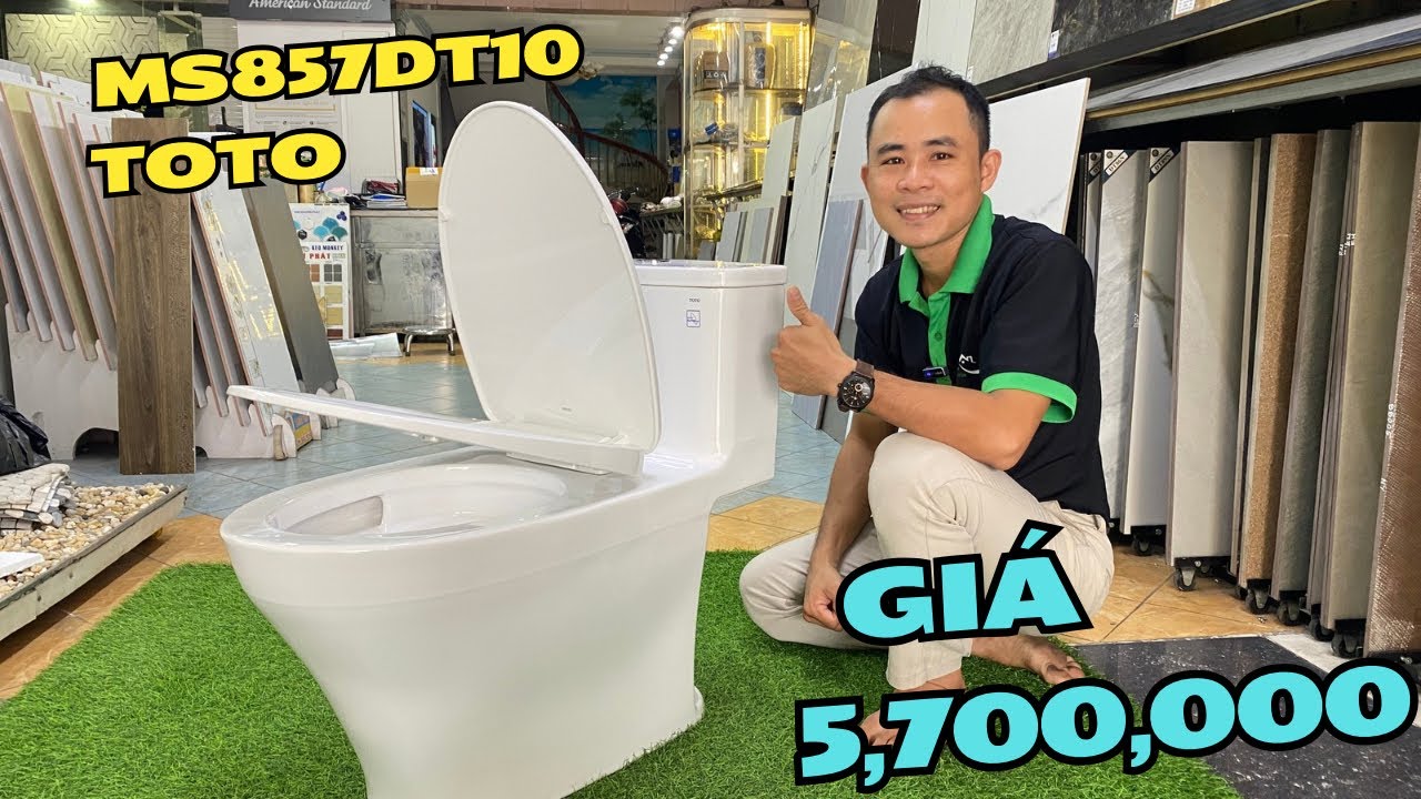 Review Chi Tiết Bồn Cầu MS857DT10 Thương Hiệu TOTO Giá Chỉ 5,7Triệu Khuyến Mãi Đến 30/7/2025
