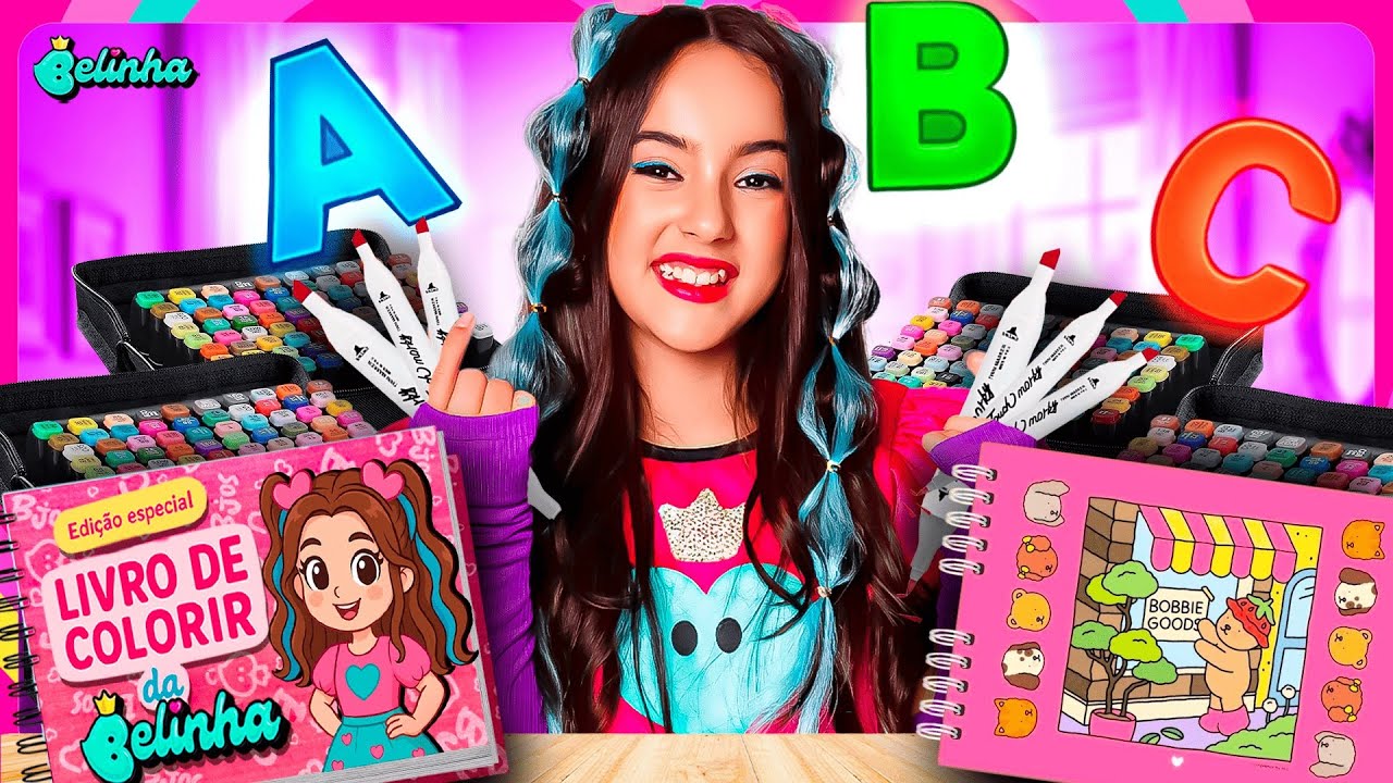 AS LETRAS DO ALFABETO DECIDIRAM COM QUAIS CANETINHAS VAMOS PINTAR NOSSO BOBBIE GOODS