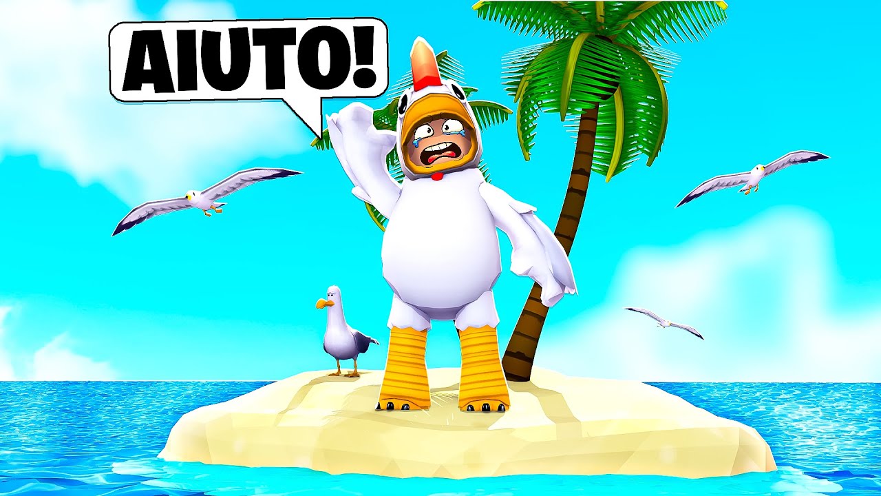 SOPRAVVIVO IN UN'ISOLA DESERTA SU ROBLOX!!