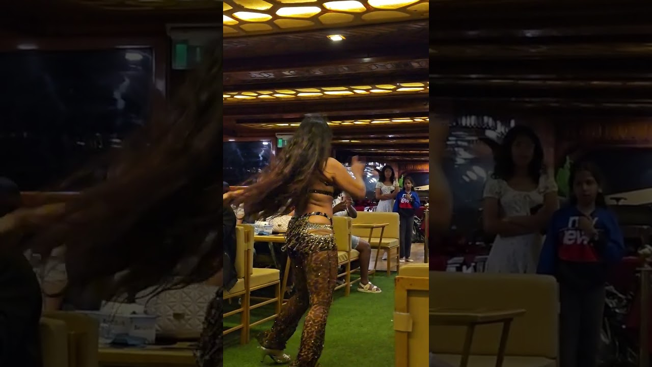 Enjoying belly dance on a cruise ride in the Dubai sea. #visitdubai @VisitDubai #bellydance 