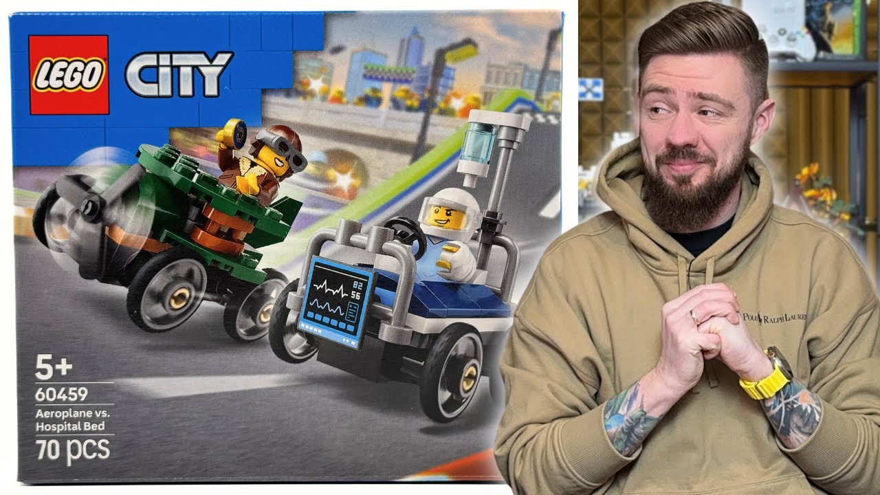 SAMOLOT KONTRA Ł&Oacute;ŻKO SZPITALNE 🏥 LEGO CITY 60459 RECENZJA