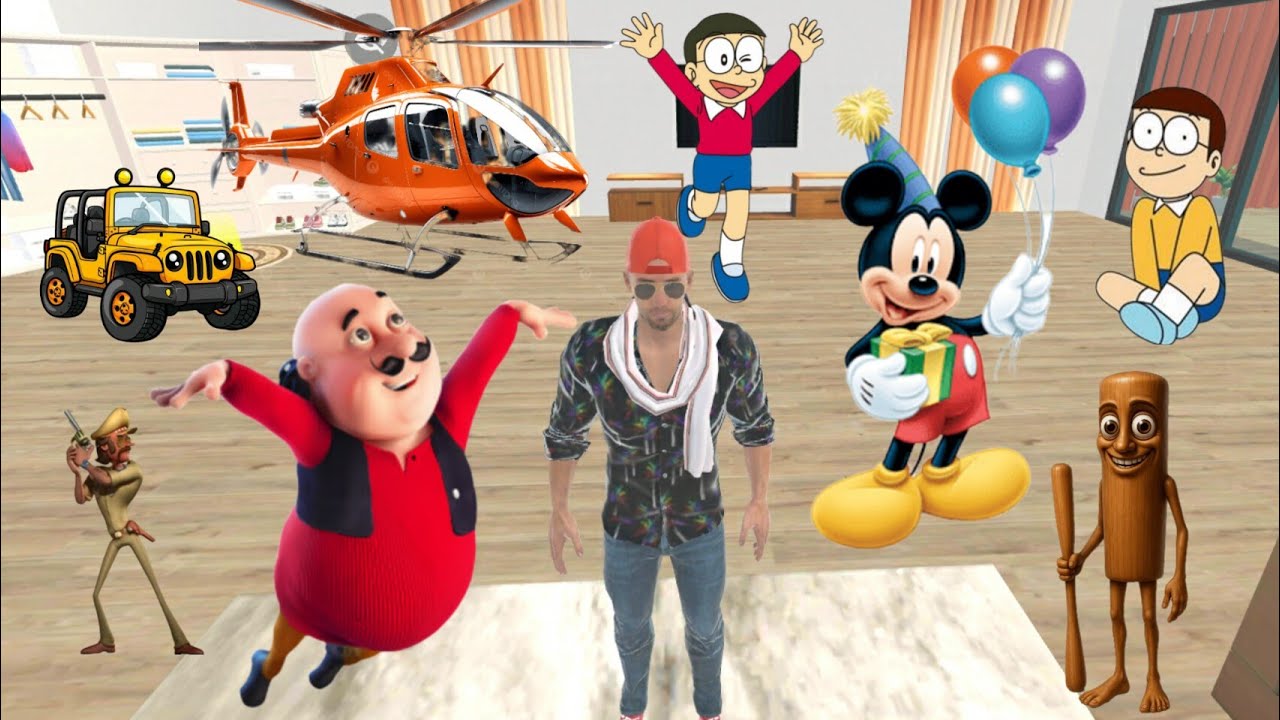 🤩FRANKLIN Key Ghar Aey Motu & Mickey Mouse💥INDIAN THEFT AUTO SIMULATOR GAME 