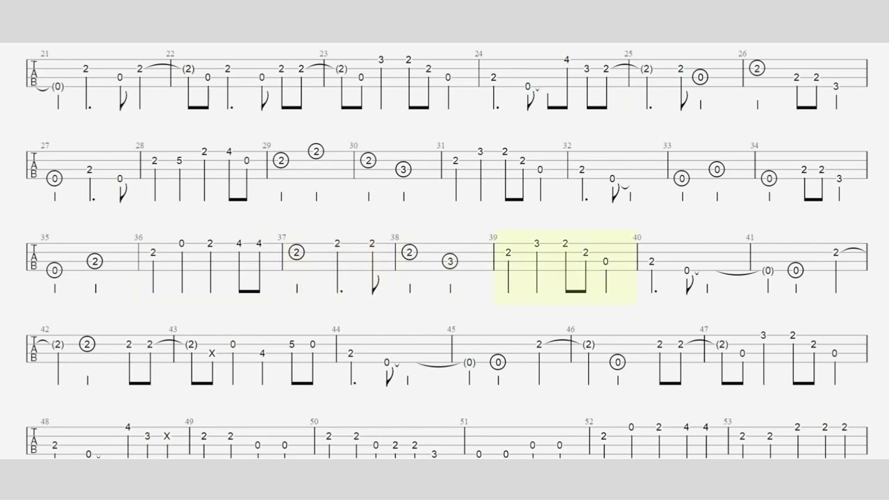 Charlie Haden and Hank Jones- Wade in the water-bass tab