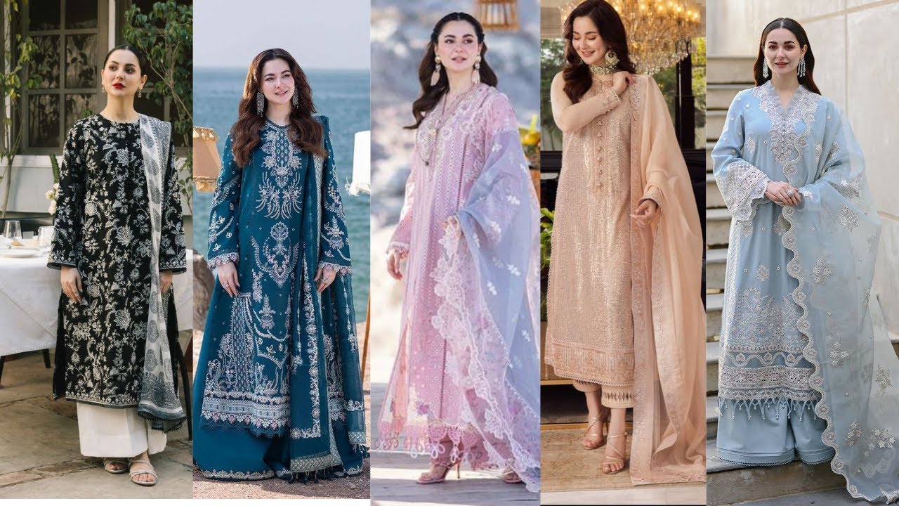 latest frock design 2024 | Hania Amir's Latest Fashion dress design | long frock for summer