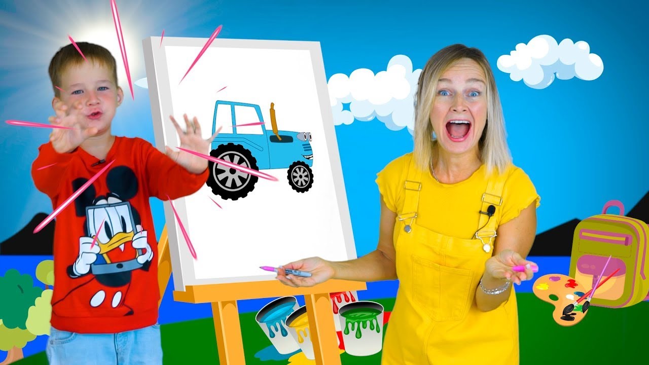 Canción del tractor azul y canciones infantiles | Mantén la calma y siéntete mejor | Le Le Tv