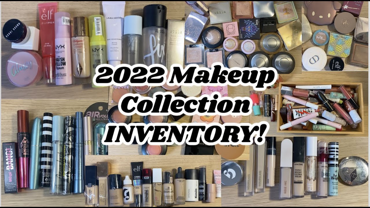 my ENTIRE makeup collection! | makeup inventory 2022 +giveaway!