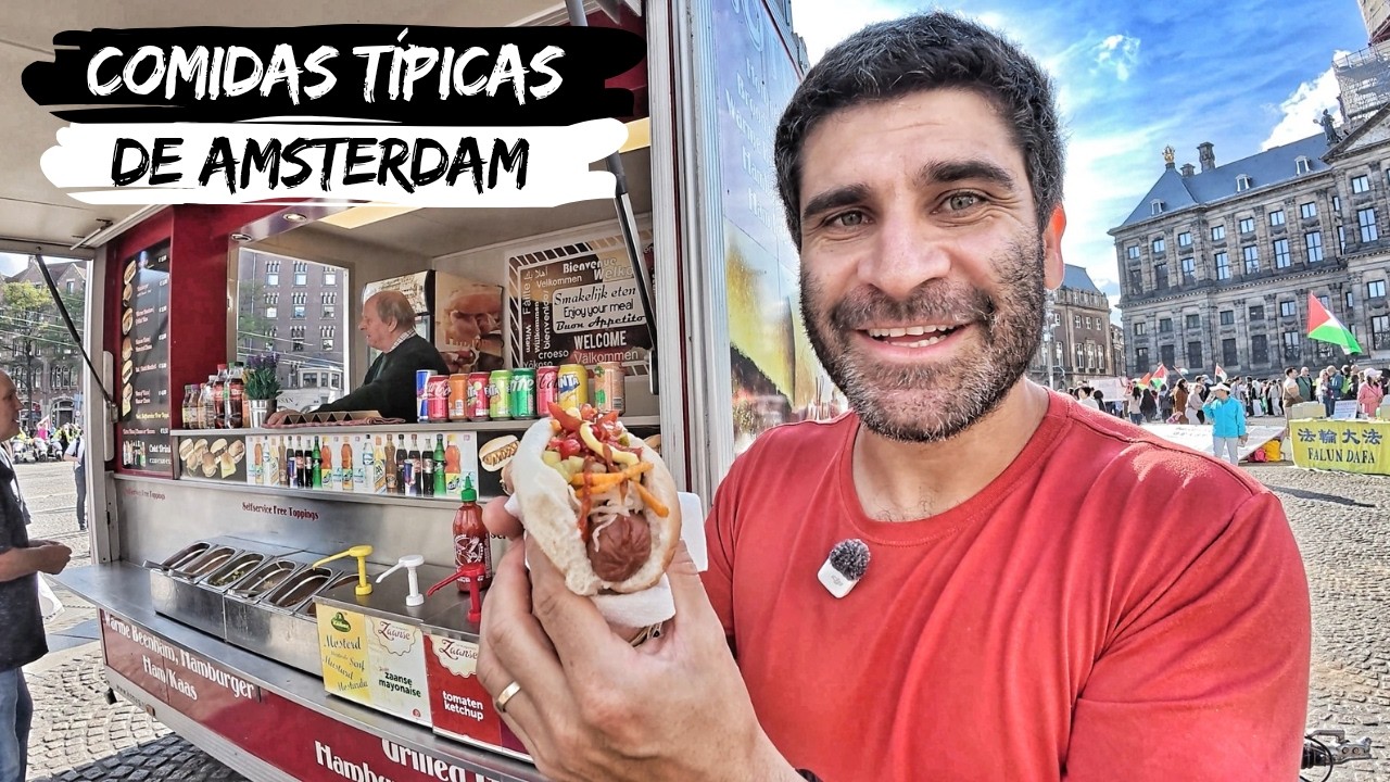 PROVANDO COMIDAS EM AMSTERDAM
