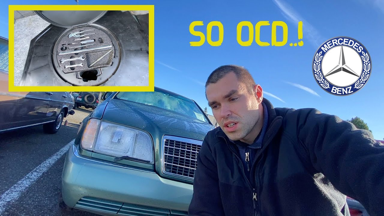 Crocodile Mercedes W140 Factory Toolkit, Spare Wheel and New Brake Light Switch!