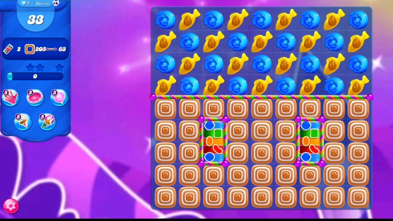 yellow jellyfish and new look Blue Candies | Candy crush saga special level 199 | #CCS_PRO
