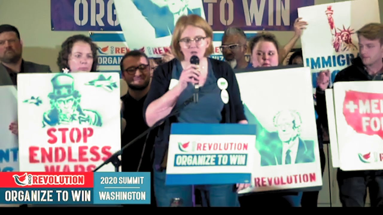 Rebecca Parson Our Revolution Endorsement Speech with Captions